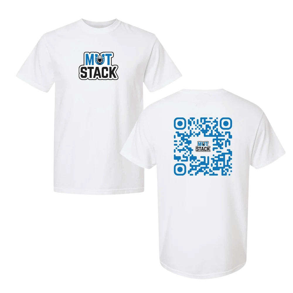 MutStack QR T-Shirt White 2026 Birthday Present For Husband - Kdjoy MutStack QR T-Shirt White 2026 Birthday Present For Husband - Kdjoy