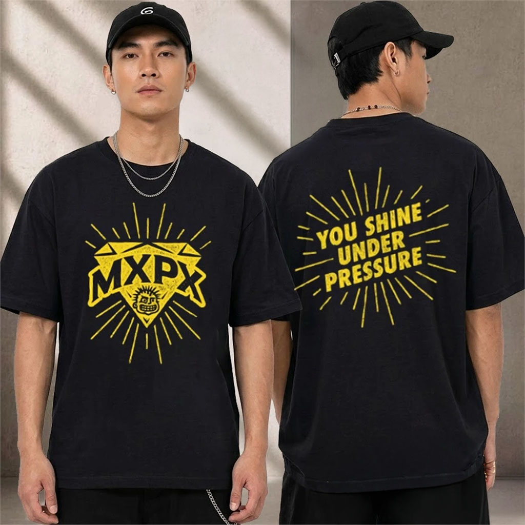 MxPx Band 2026 Warped Tour Merch In Long Beach MxPx You Shine Under Pressure Shirt Fan Gear - Kdjoy