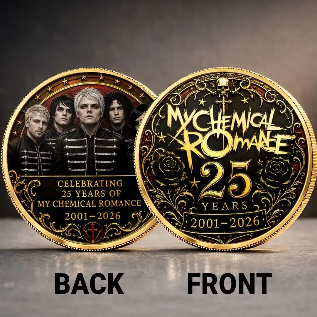 My Chemical Romance 25th Anniversary Commemorative Coin MCR Merch Gift For Music Lovers - Kdjoy