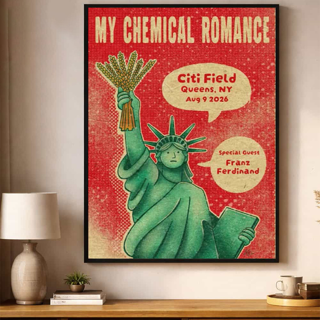 My Chemical Romance Event Poster 2026 Queens New York Poster MCR Merch Wall Art Decor - Kdjoy