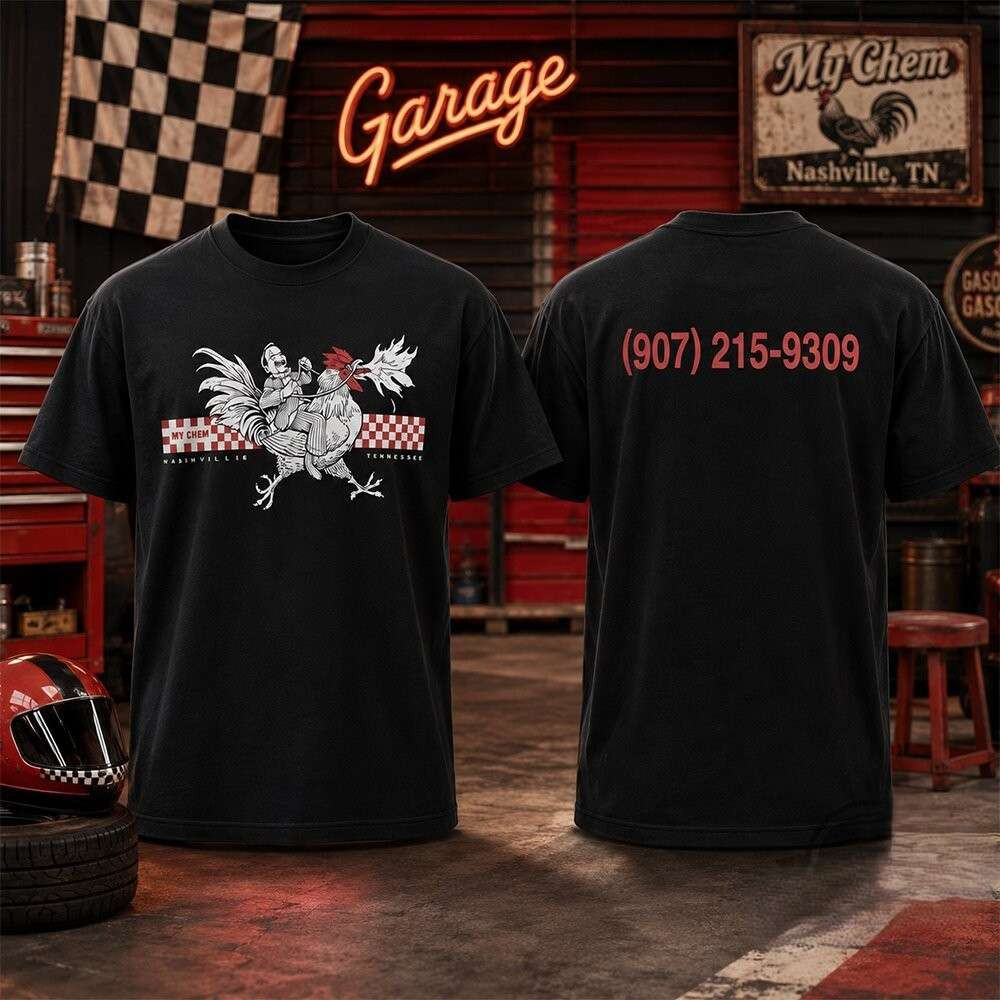 My Chemical Romance Fire-Breathing Rooster Nashville 2016 T-Shirt MCR Merch Gift For Fans - Kdjoy My Chemical Romance Fire-Breathing Rooster Nashville 2016 T-Shirt MCR Merch Gift For Fans - Kdjoy