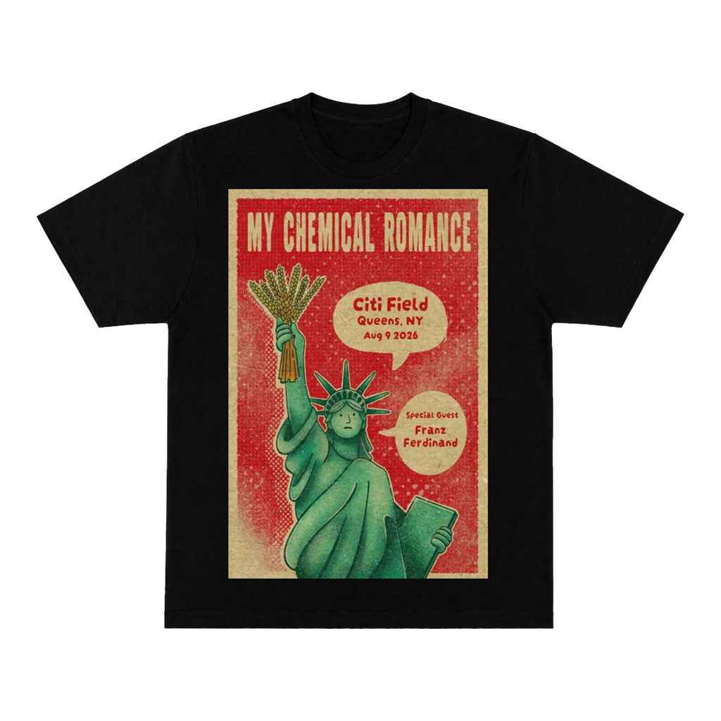 My Chemical Romance Merch MCR Citi Field In Queens NY Aug 9 2026 T-Shirt Concert Merch Fan Gift - Kdjoy My Chemical Romance Merch MCR Citi Field In Queens NY Aug 9 2026 T-Shirt Concert Merch Fan Gift - Kdjoy