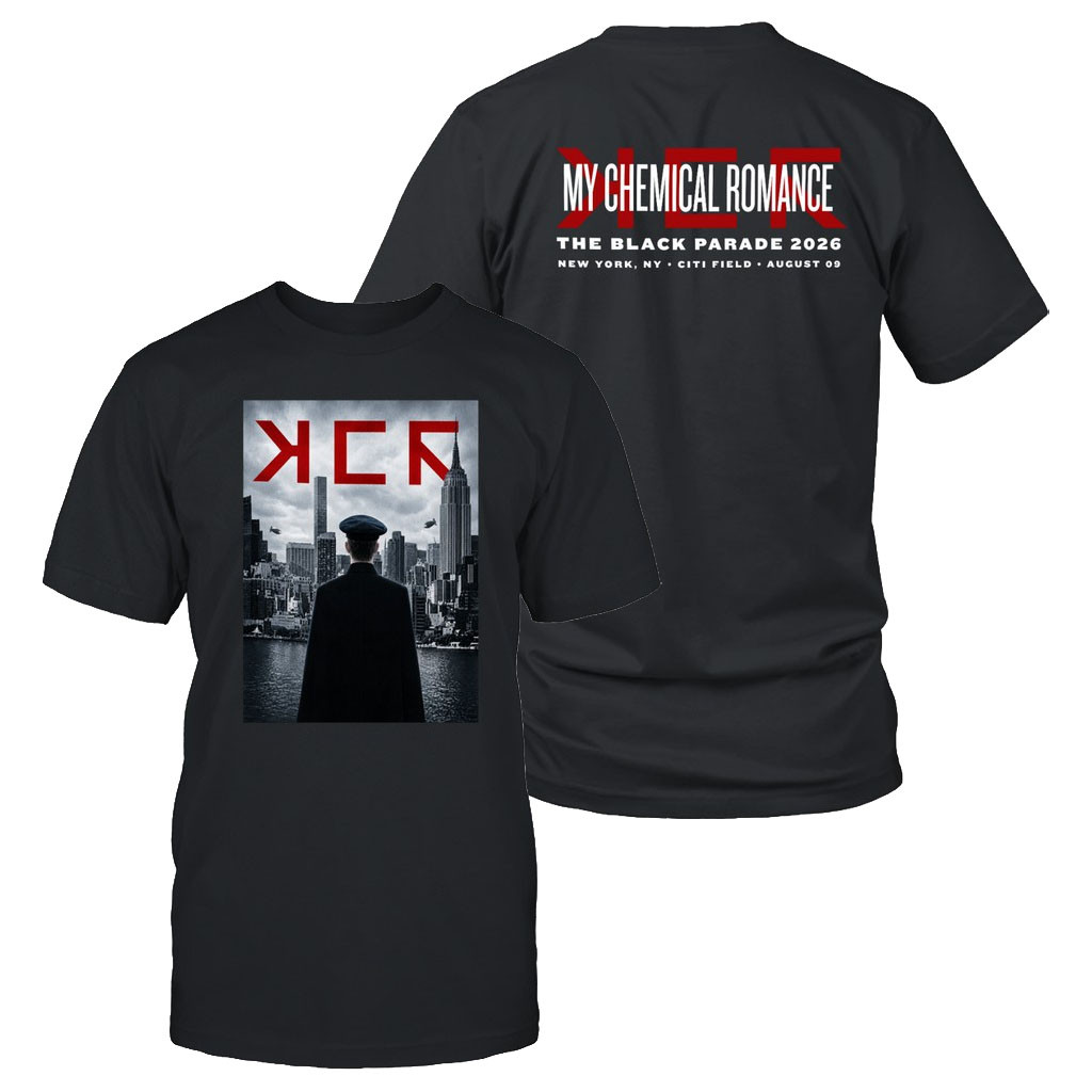 My Chemical Romance Merch MCR Citi Field New York City Aug 9 2026 Shirt The Black Parade Merch - Kdjoy