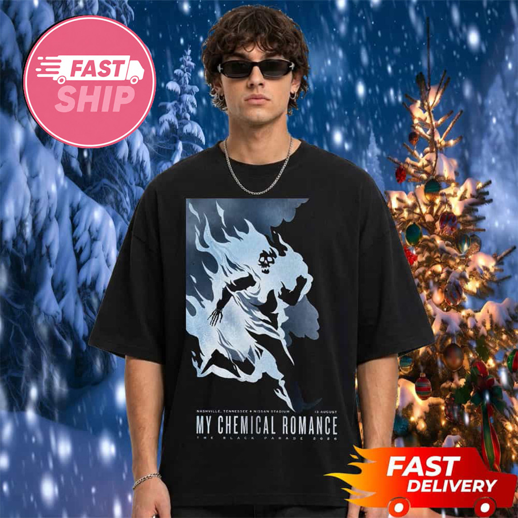 My Chemical Romance Merch The Black Parade 2026 Tour Nashville TN Event T-Shirt Him Gifts - Kdjoy