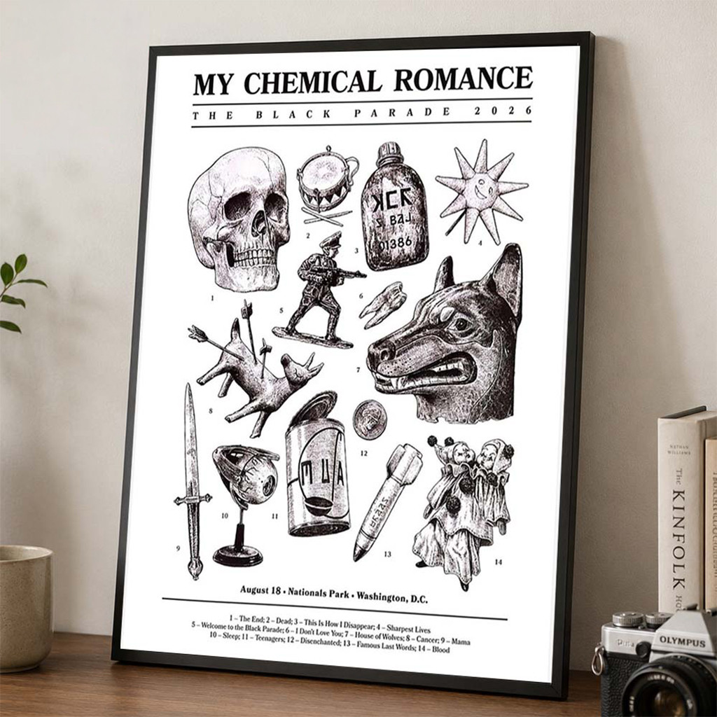 My Chemical Romance Merch Washington DC 2026 Event Poster Wall Art For Living Room - Kdjoy My Chemical Romance Merch Washington DC 2026 Event Poster Wall Art For Living Room - Kdjoy