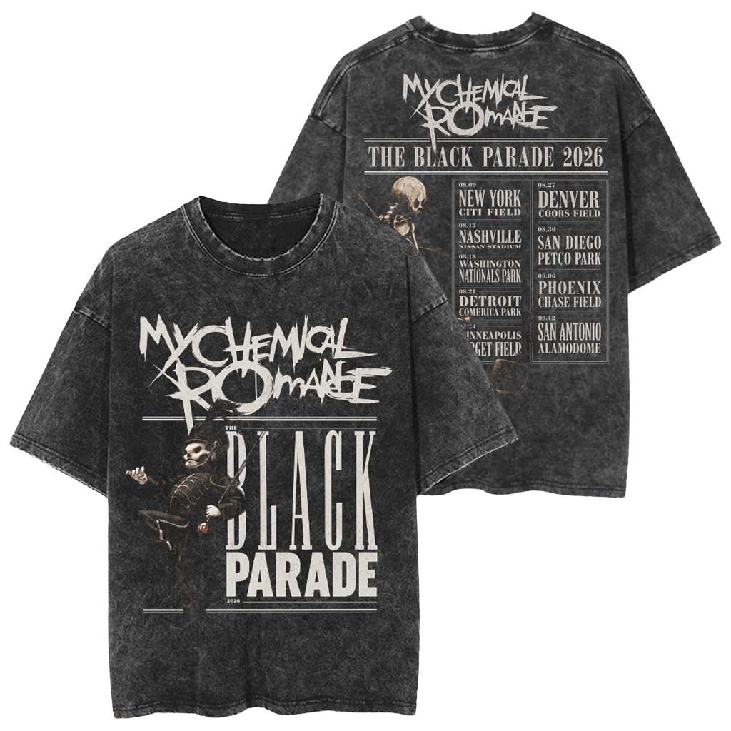 My Chemical Romance The Black Parade 2026 Tour North America Vintage T-Shirt MCR Merch Gifts - Kdjoy