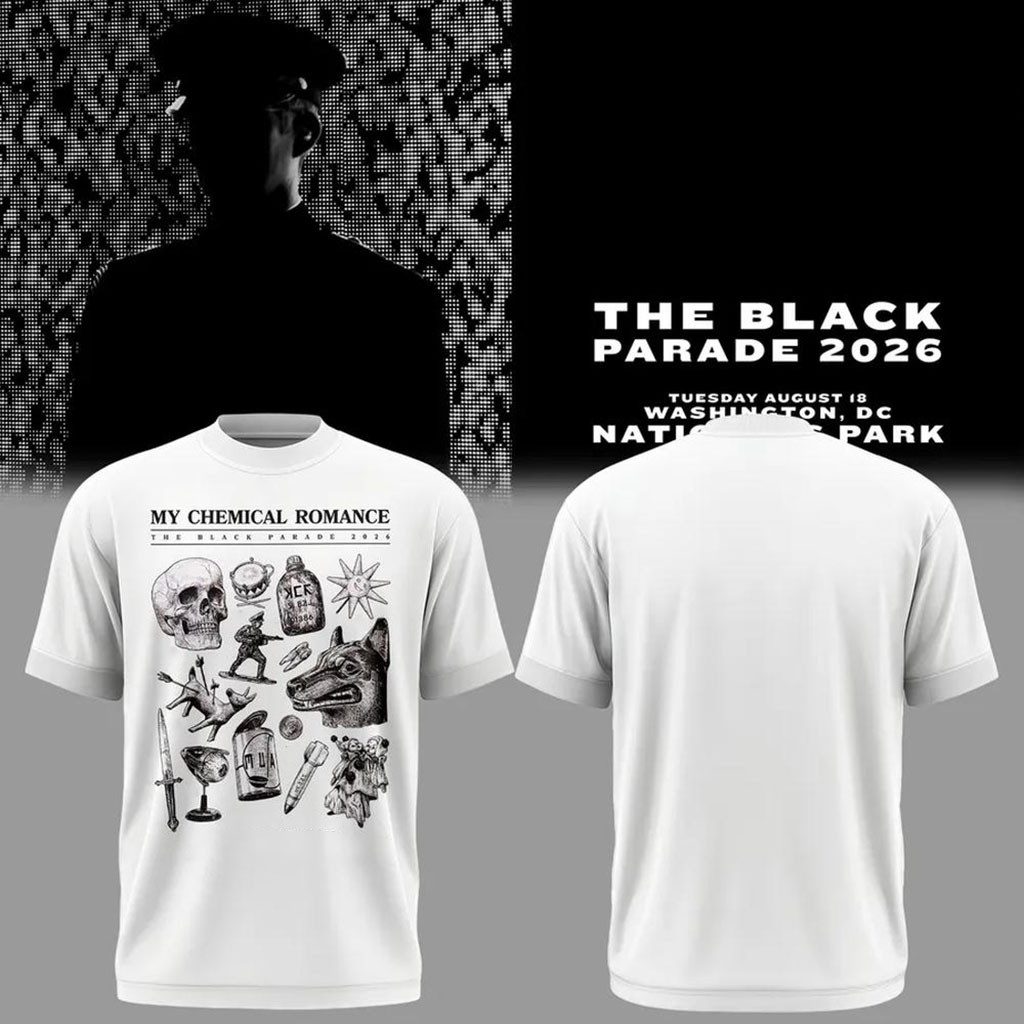 My Chemical Romance The Black Parade Tour 2026 T-Shirt MCR Merch Present For Rock Fans - Kdjoy My Chemical Romance The Black Parade Tour 2026 T-Shirt MCR Merch Present For Rock Fans - Kdjoy