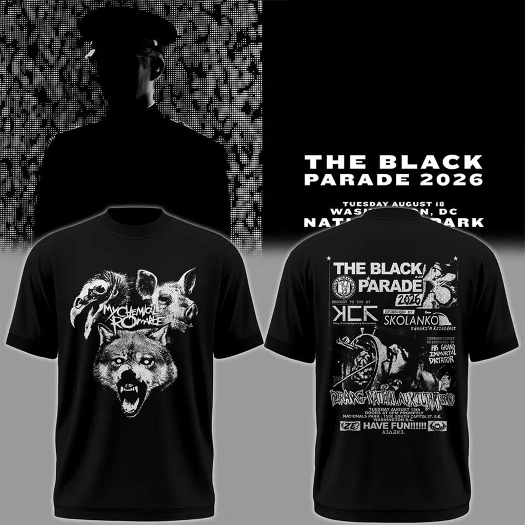 My Chemical Romance The Black Parade Tour 2026 T-Shirt MCR Merch Rock Fan Gifts - Kdjoy