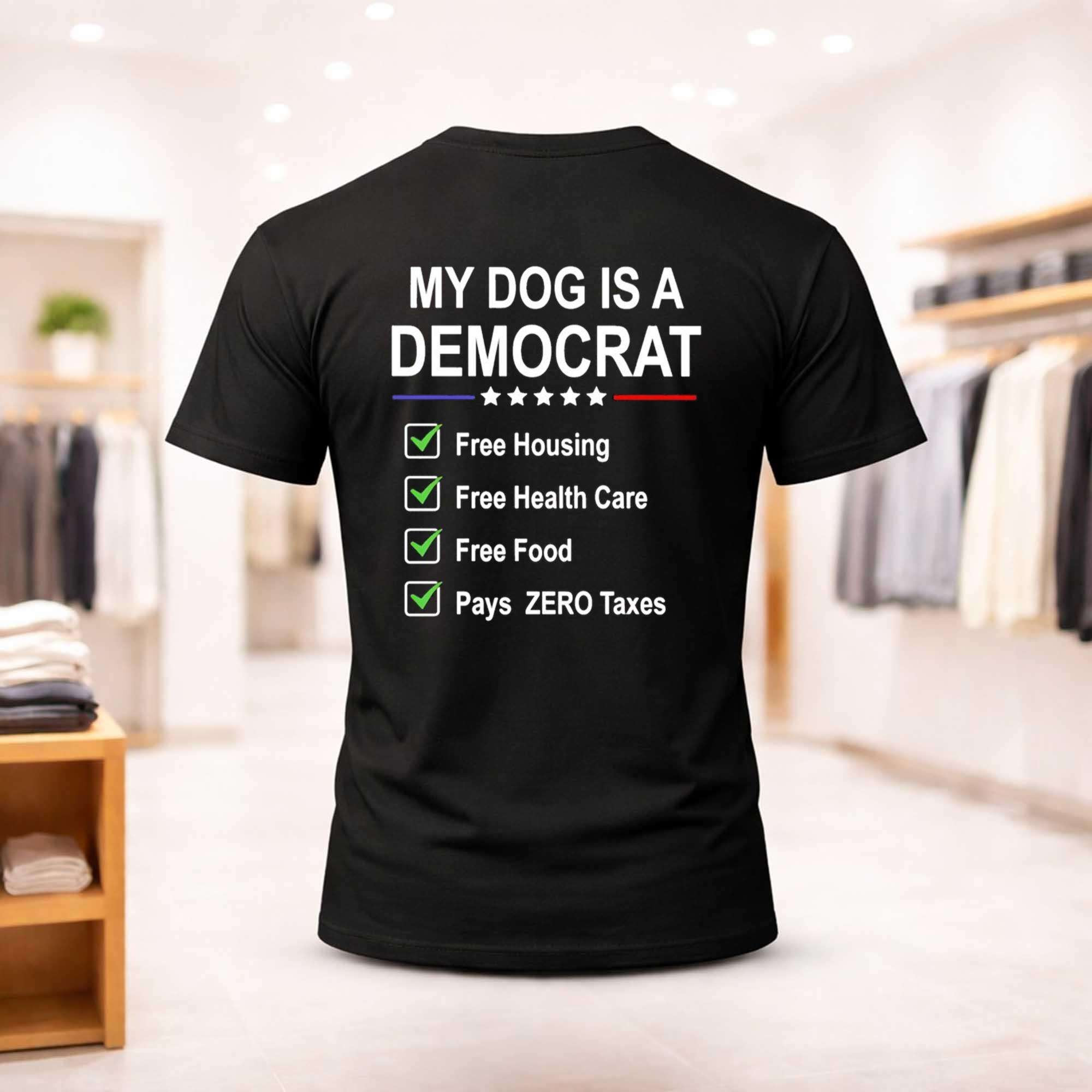 My Dog Is A Democrat Shirt Funny Political T-Shirt Gifts For Father - Kdjoy My Dog Is A Democrat Shirt Funny Political T-Shirt Gifts For Father - Kdjoy