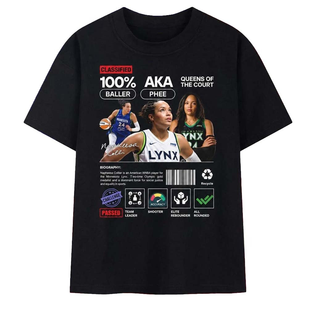 Napheesa Collier Phee Minnesota Lynx Queens Of The Court T-Shirt Minnesota Lynx Merch Fan Gear - Kdjoy Napheesa Collier Phee Minnesota Lynx Queens Of The Court T-Shirt Minnesota Lynx Merch Fan Gear - Kdjoy