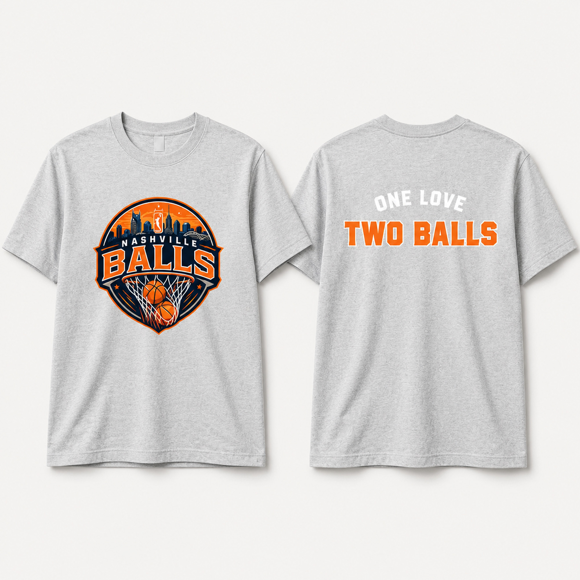 Nashville Balls One Love Two Balls Shirt Gifts For The Basketball Enthusiast - Kdjoy