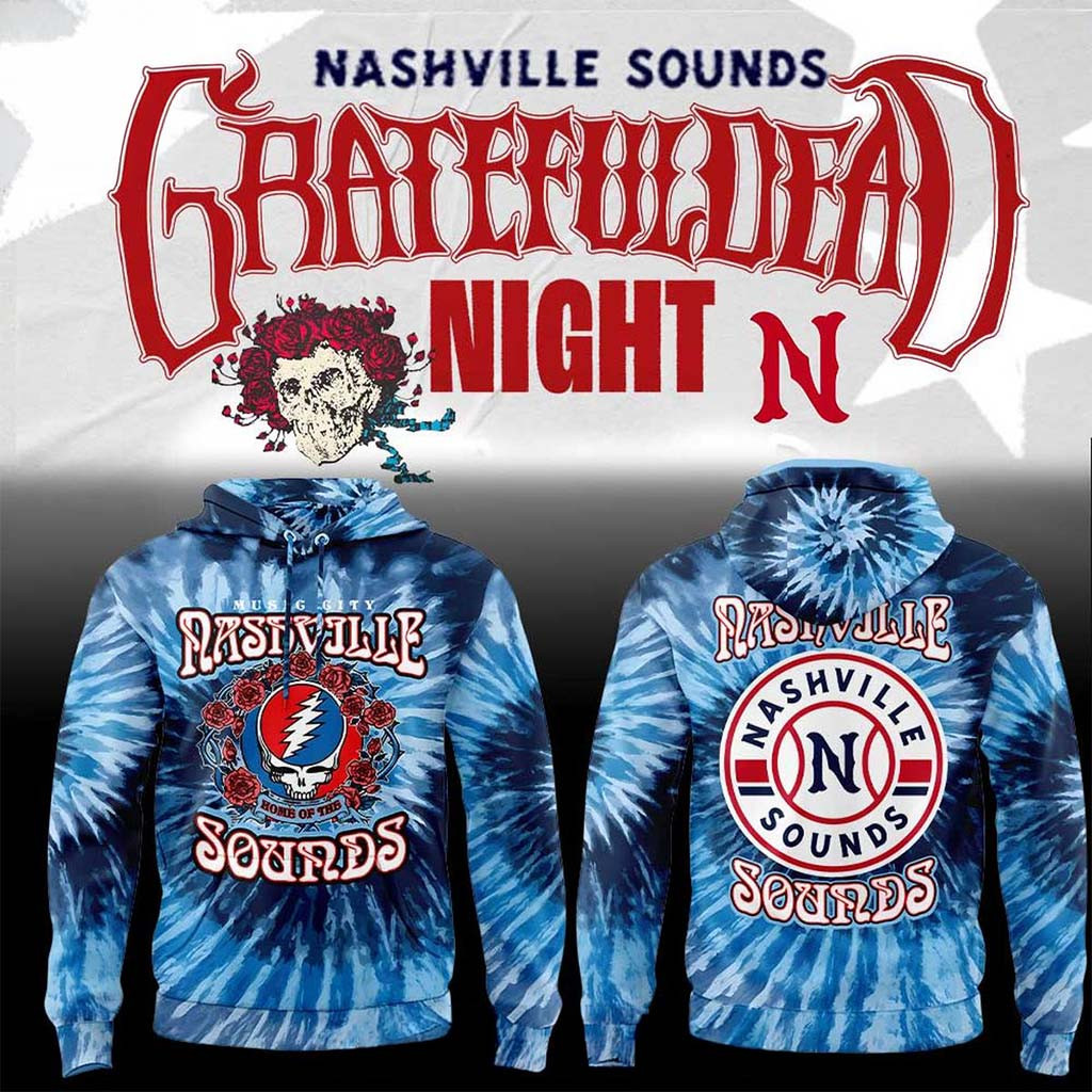 Nashville Sounds Grateful Dead Night 2026 Hockey Game Hoodie Nashville Sounds Merch Fan Gifts - Kdjoy