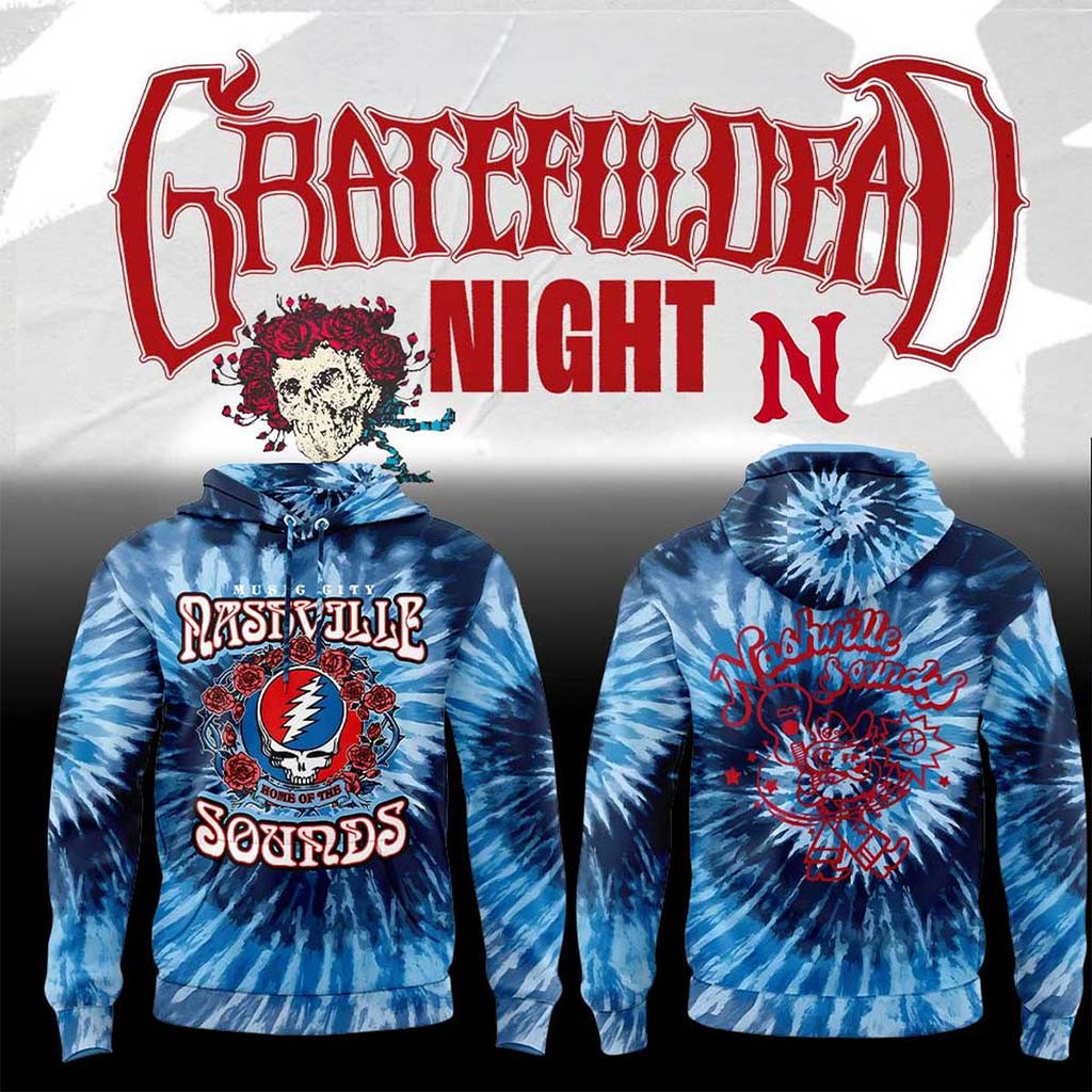 Nashville Sounds Grateful Dead Night 2026 Hoodie Nashville Sounds Merch Best Gift For Fans - Kdjoy Nashville Sounds Grateful Dead Night 2026 Hoodie Nashville Sounds Merch Best Gift For Fans - Kdjoy