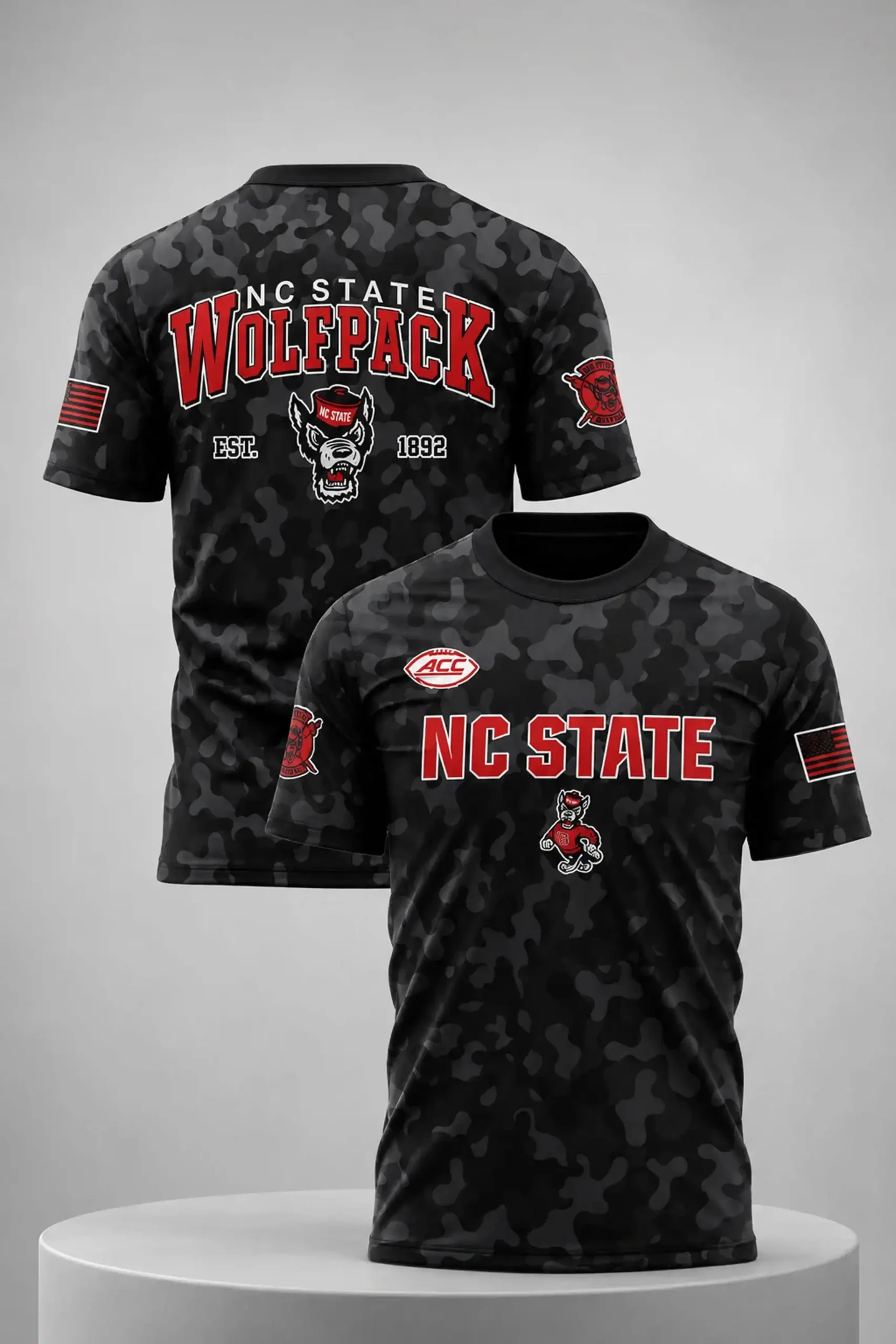 NC State Football Wolfpack Warriors 2026 Military Appreciation Shirt Fan Merch Gift Ideas - Kdjoy NC State Football Wolfpack Warriors 2026 Military Appreciation Shirt Fan Merch Gift Ideas - Kdjoy