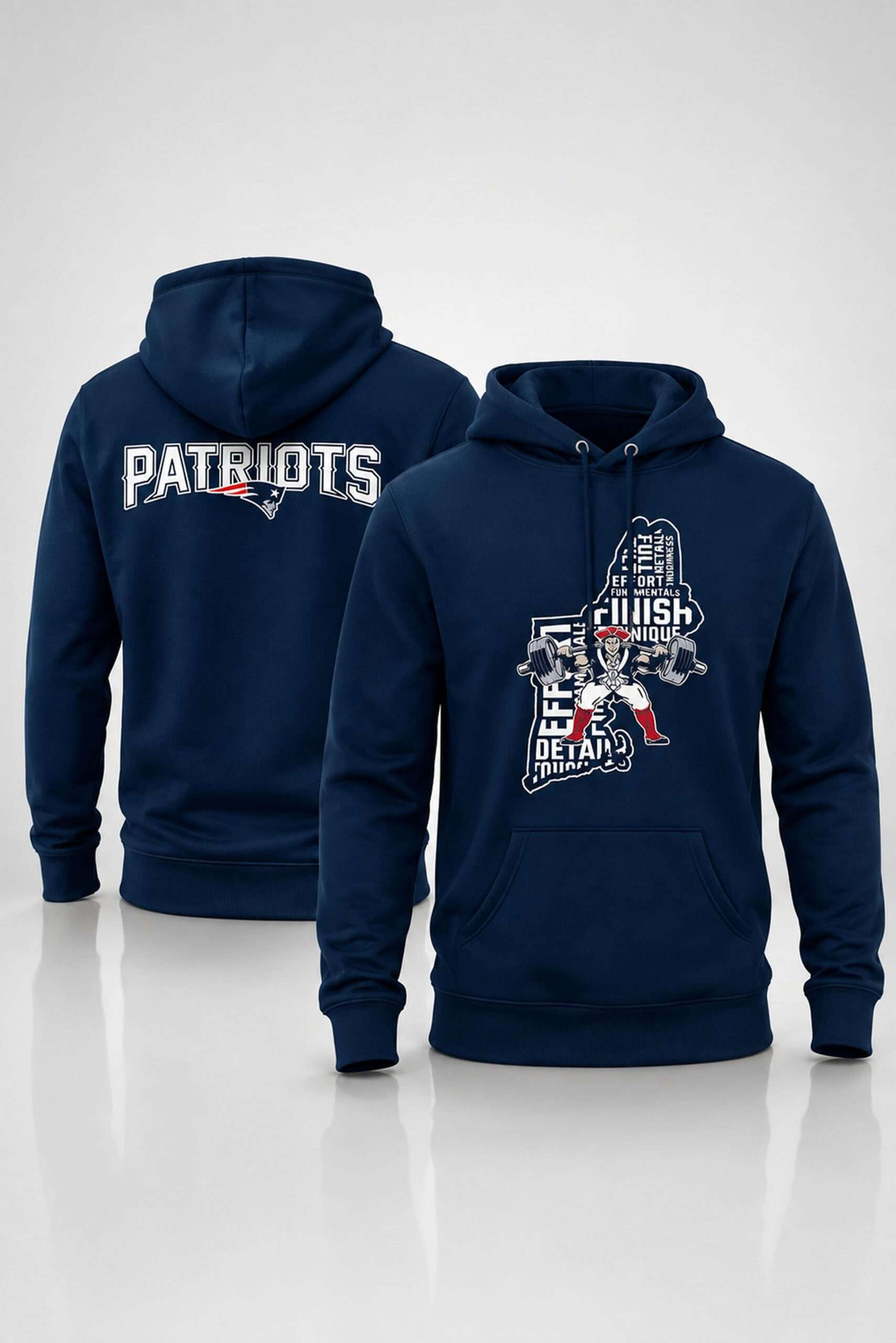 NE Patriots 2026 Weight Room Training Hoodie New England Patriots Merch Husband Gifts - Kdjoy