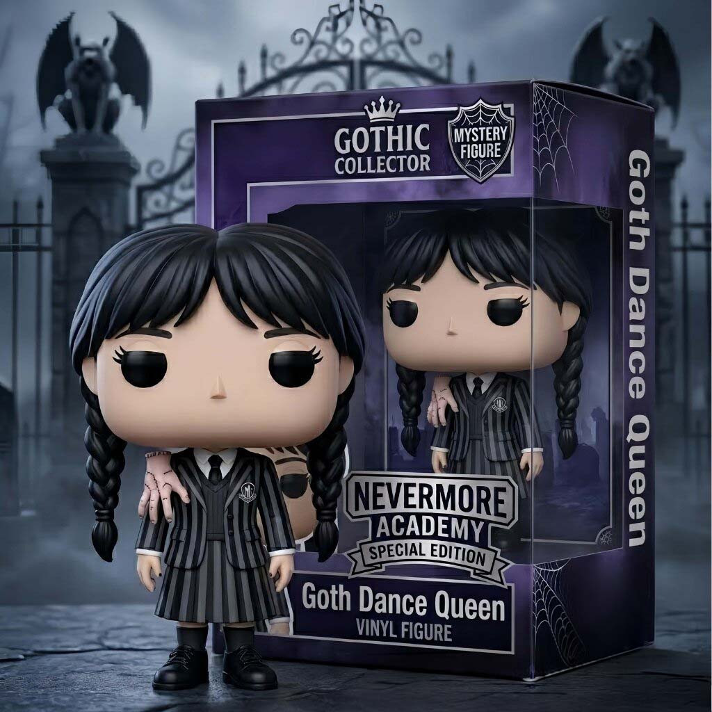 Nevermore Academy Goth Dance Queen Funko Pop Display Room Decorations Gifts For BFF - Kdjoy