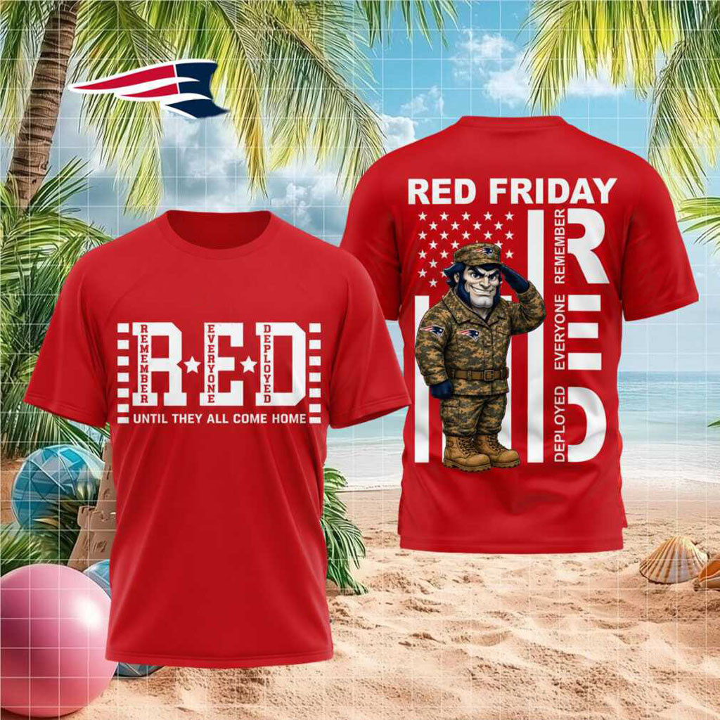 New England Football Mascot Red Friday Military Shirt NE Patriots Merch Gift For Fans - Kdjoy New England Football Mascot Red Friday Military Shirt NE Patriots Merch Gift For Fans - Kdjoy