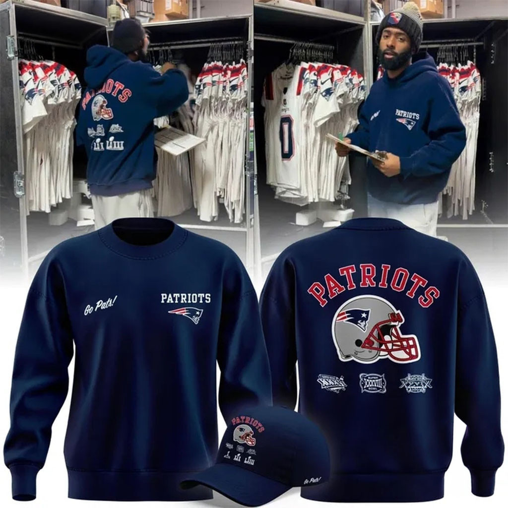 New England Patriots 2026 Football New Uniform Sweatshirt NE Patriots Apparel Football Gifts - Kdjoy