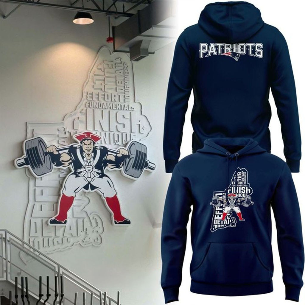 New England Patriots 2026 Weight Room Training Hoodie NY Patriots Attire Football Gifts - Kdjoy