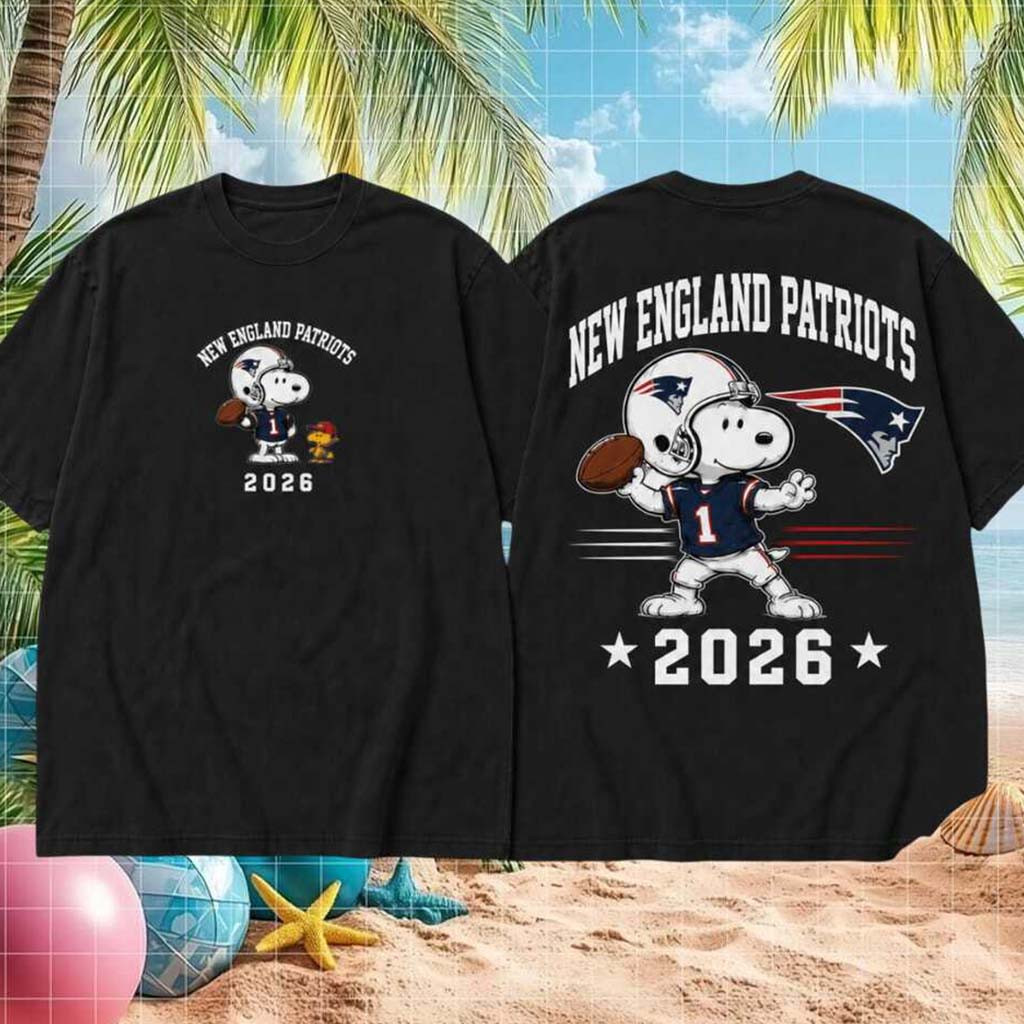 New England Patriots Football Snoopy 2026 Shirt NE Patriots Merch Present For Game Day - Kdjoy