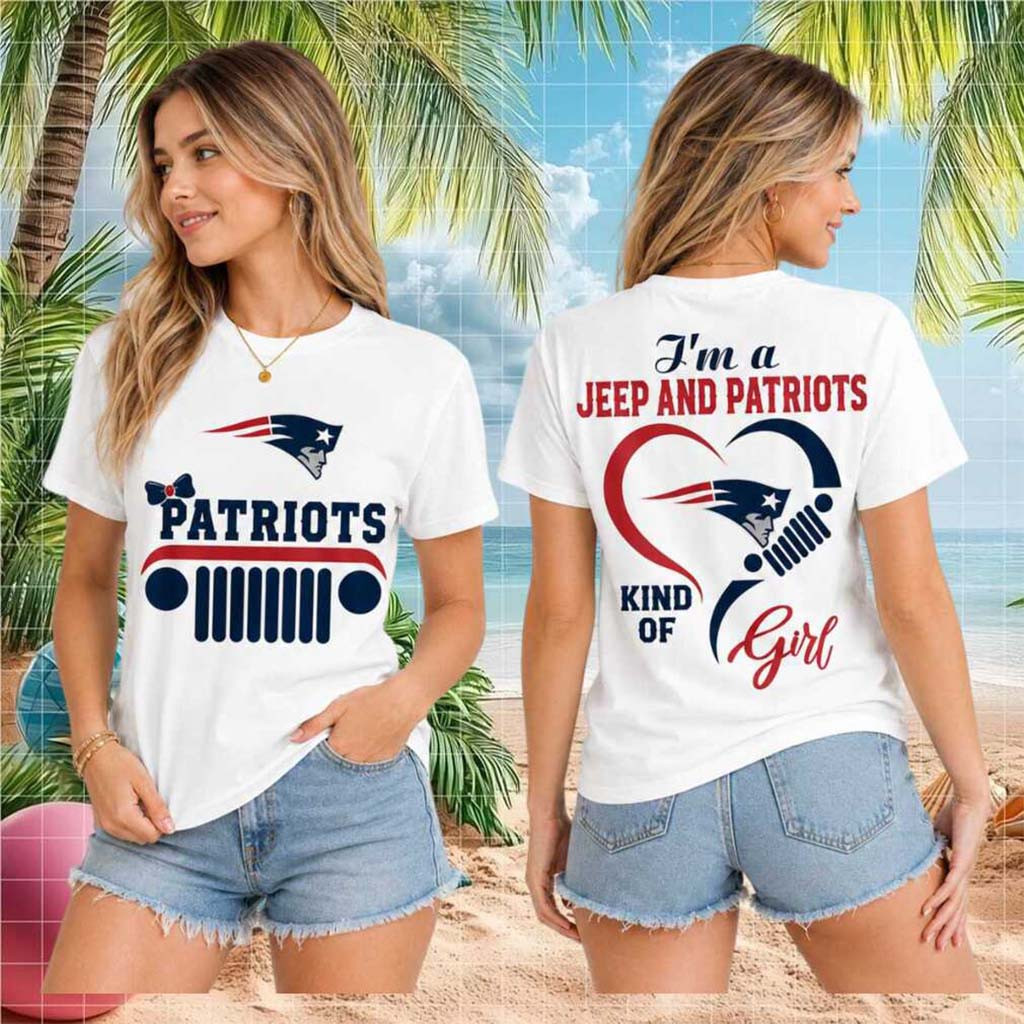 New England Patriots Jeep Heartbeat Kind Of Girl Shirt NE Patriots Merch Football Gift For Her - Kdjoy