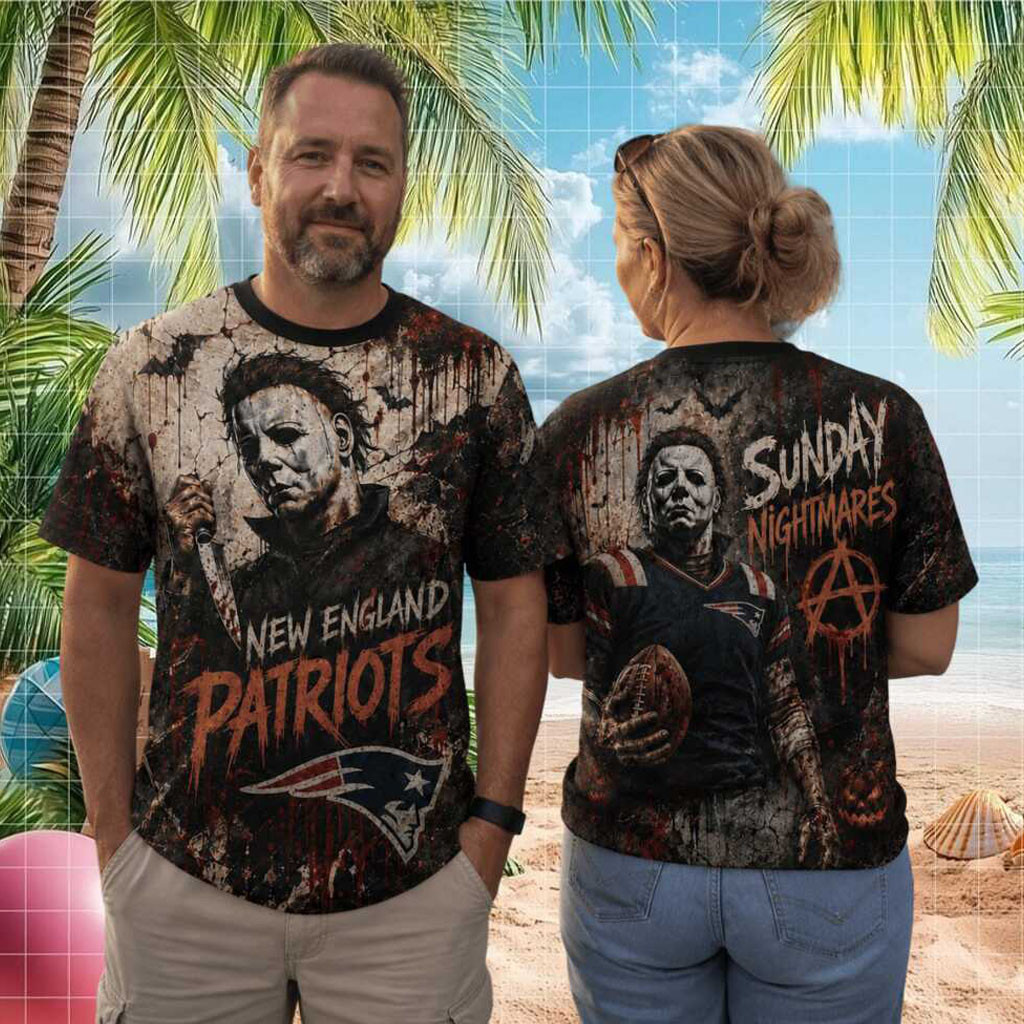 New England Patriots Michael Myers Sunday Nightmares Shirt NE Patriots Merch Gift For Game Day - Kdjoy