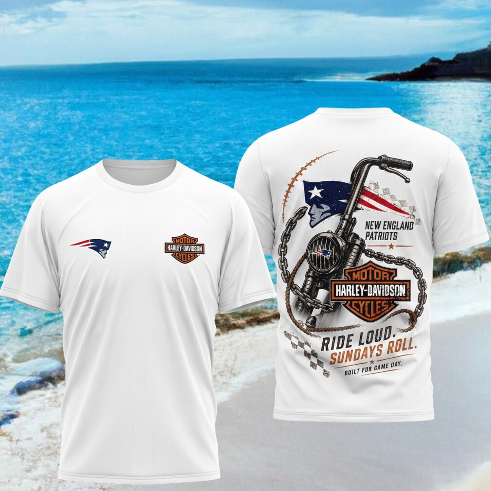 New England Patriots Motorcycle Ride Loud Sundays Roll Shirt NE Patriots Merch Brother Gifts - Kdjoy