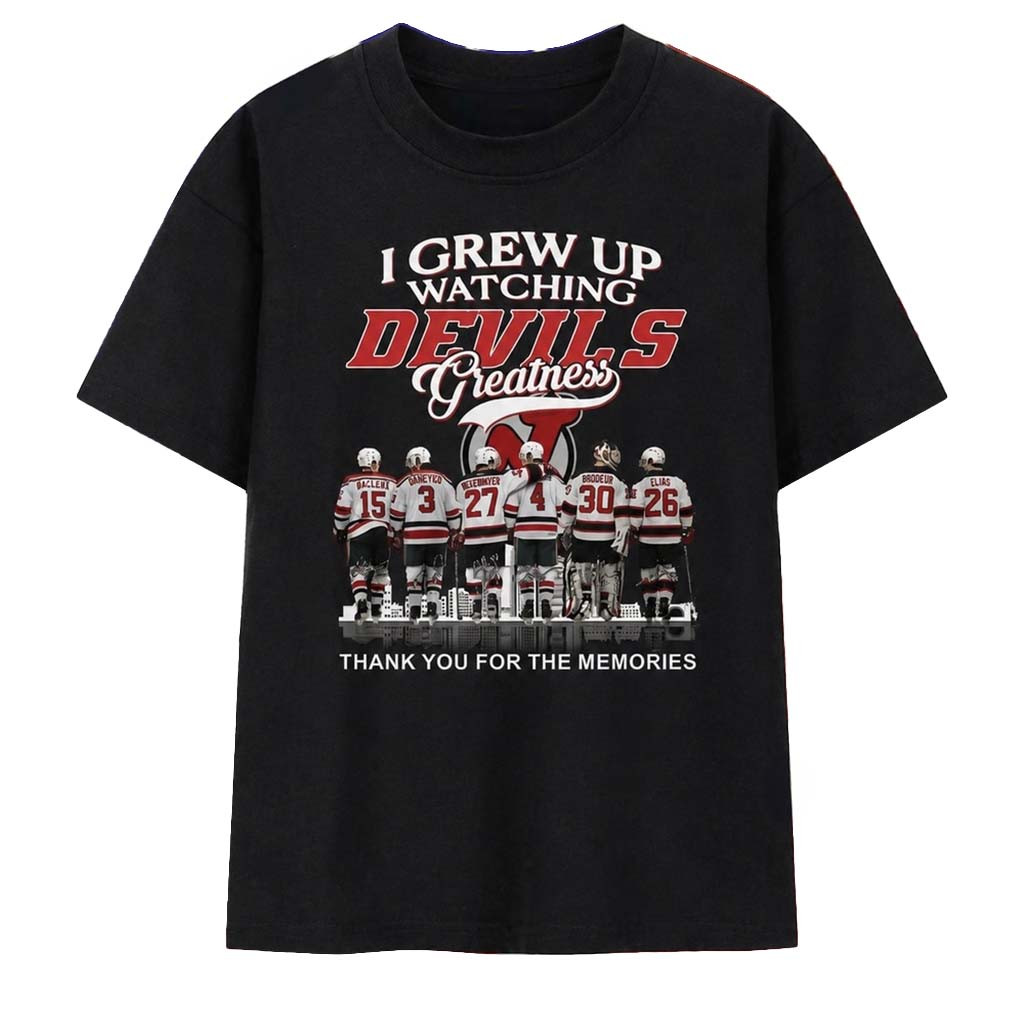 New Jersey Devils Legends Thank You For The Memories Graphic 2026 T-Shirt Devils Merch Fan Gifts - Kdjoy