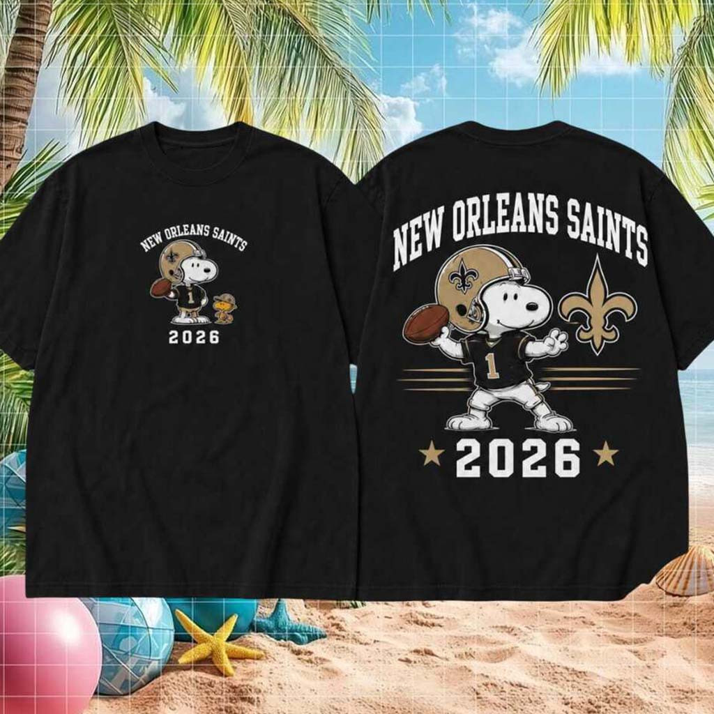 New Orleans Saints Football Snoopy 2026 Shirt NO Saints Merch Best Gift For Game Day - Kdjoy