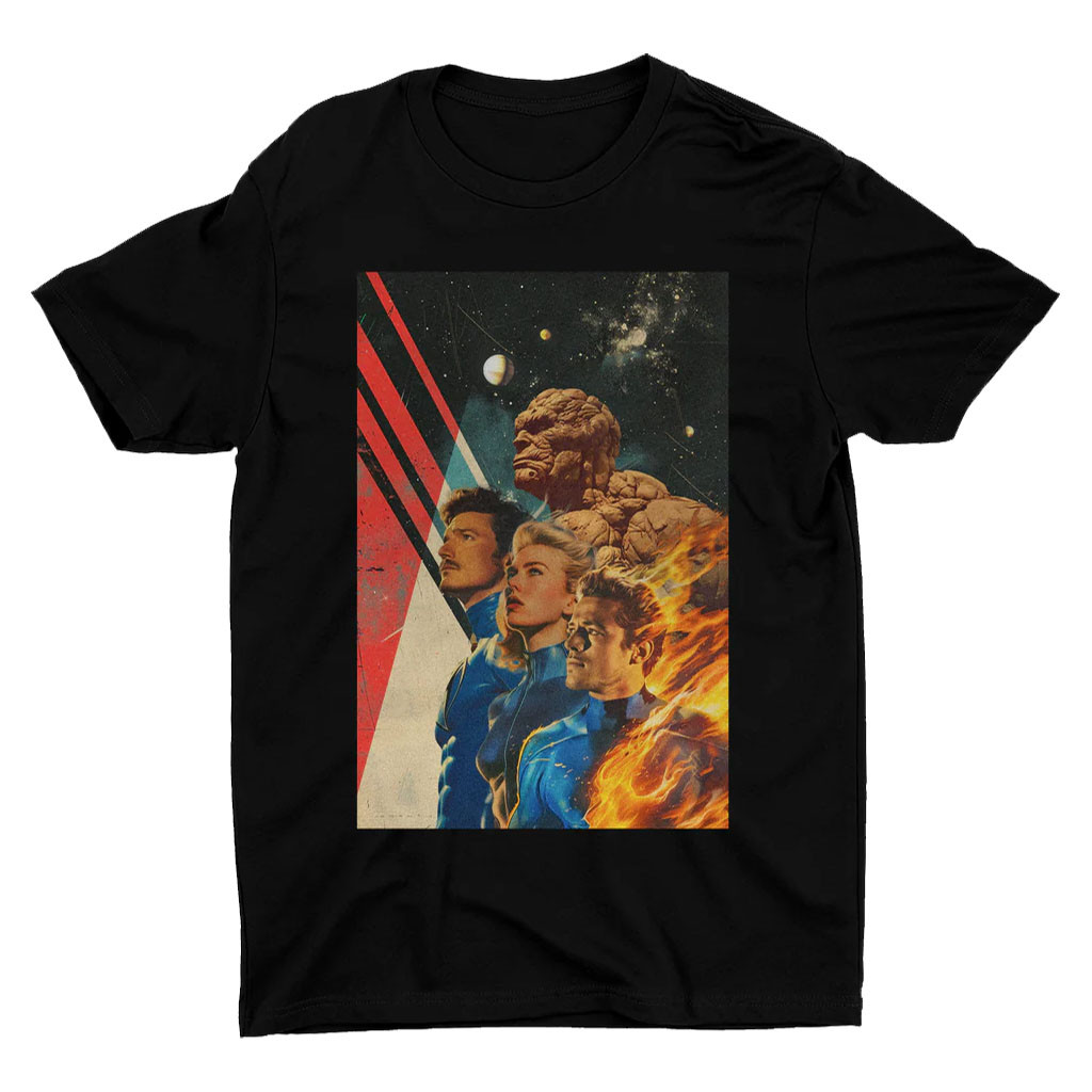 New Rockstars Merch 2026 Race To Space T-Shirt Marvel Fantastic Four Shirt Gift For Boyfriend - Kdjoy