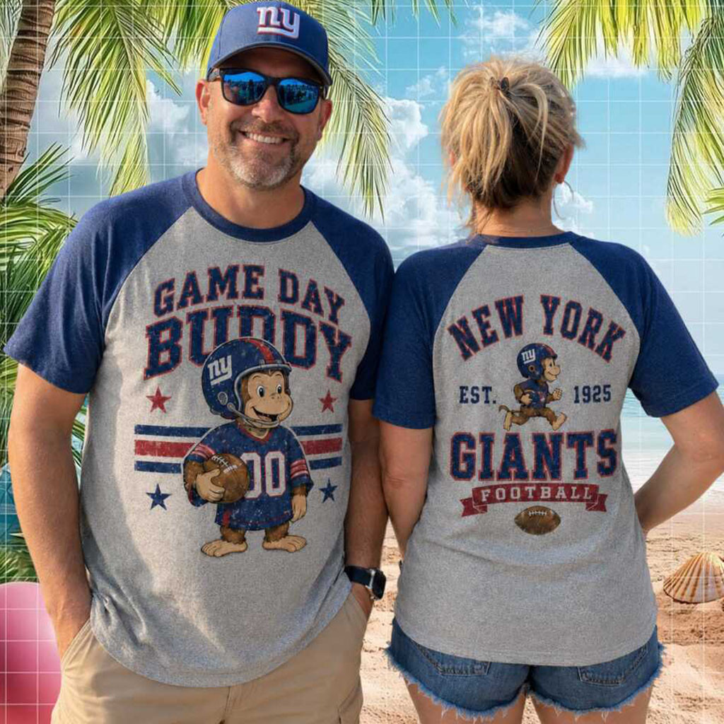 New York Football Monkey Mascot Game Day Buddy Shirt NY Giants Merch Gift For Him Her - Kdjoy New York Football Monkey Mascot Game Day Buddy Shirt NY Giants Merch Gift For Him Her - Kdjoy