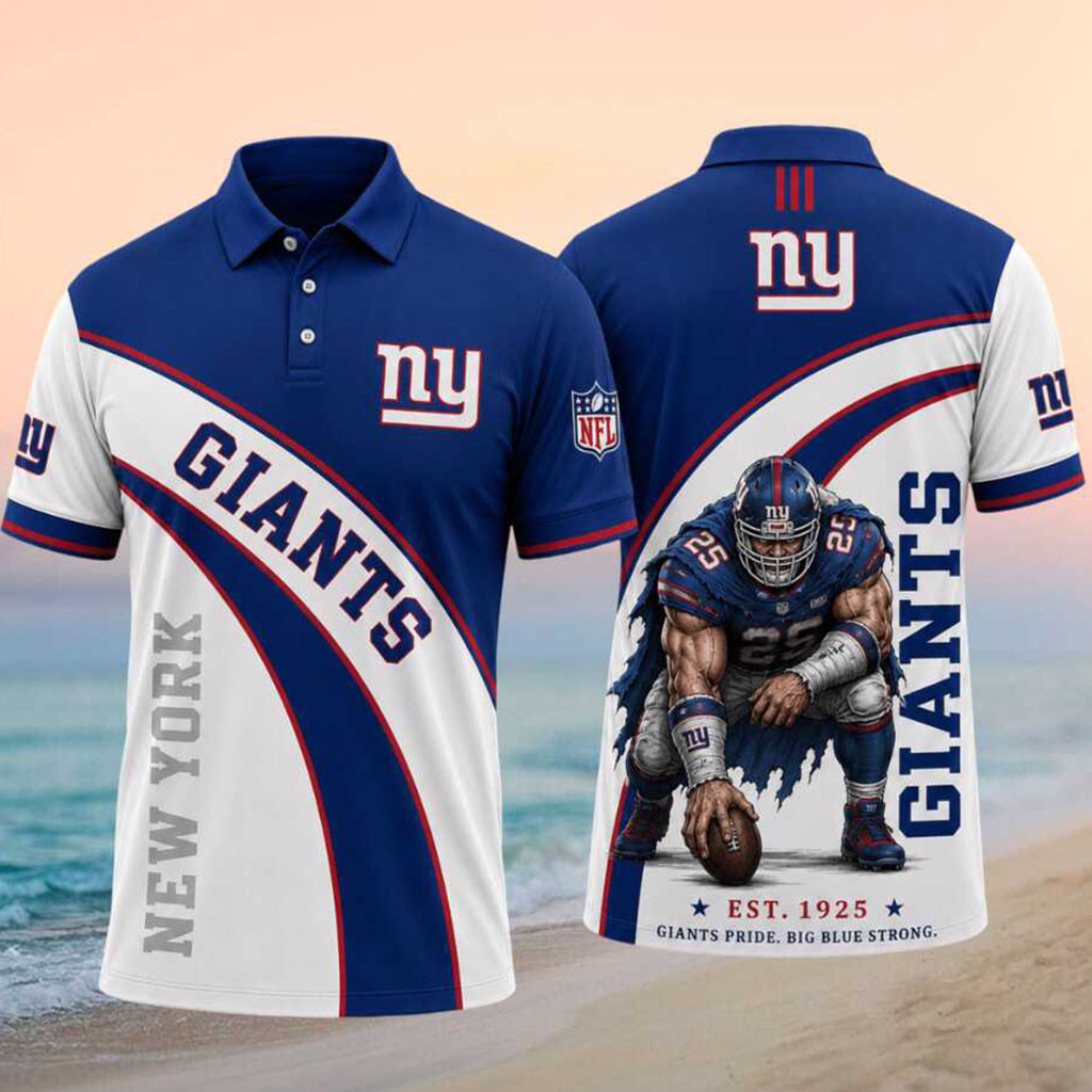 New York Giants Football Player Pride Big Blue Strong Polo Shirt NY Giants Merch Fan Gifts - Kdjoy New York Giants Football Player Pride Big Blue Strong Polo Shirt NY Giants Merch Fan Gifts - Kdjoy