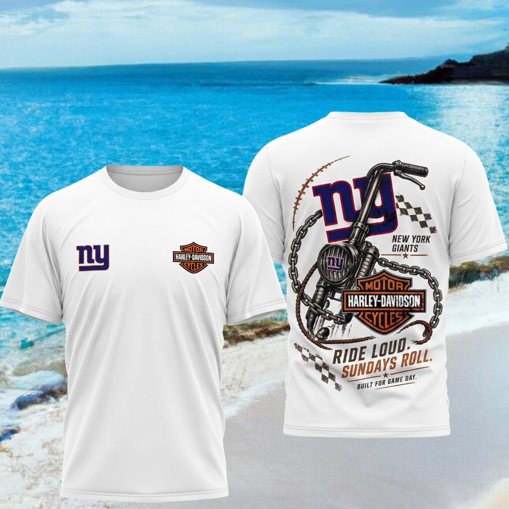New York Giants Motorcycle Ride Loud Sundays Roll Shirt NY Giants Merch Gift For Brothers - Kdjoy