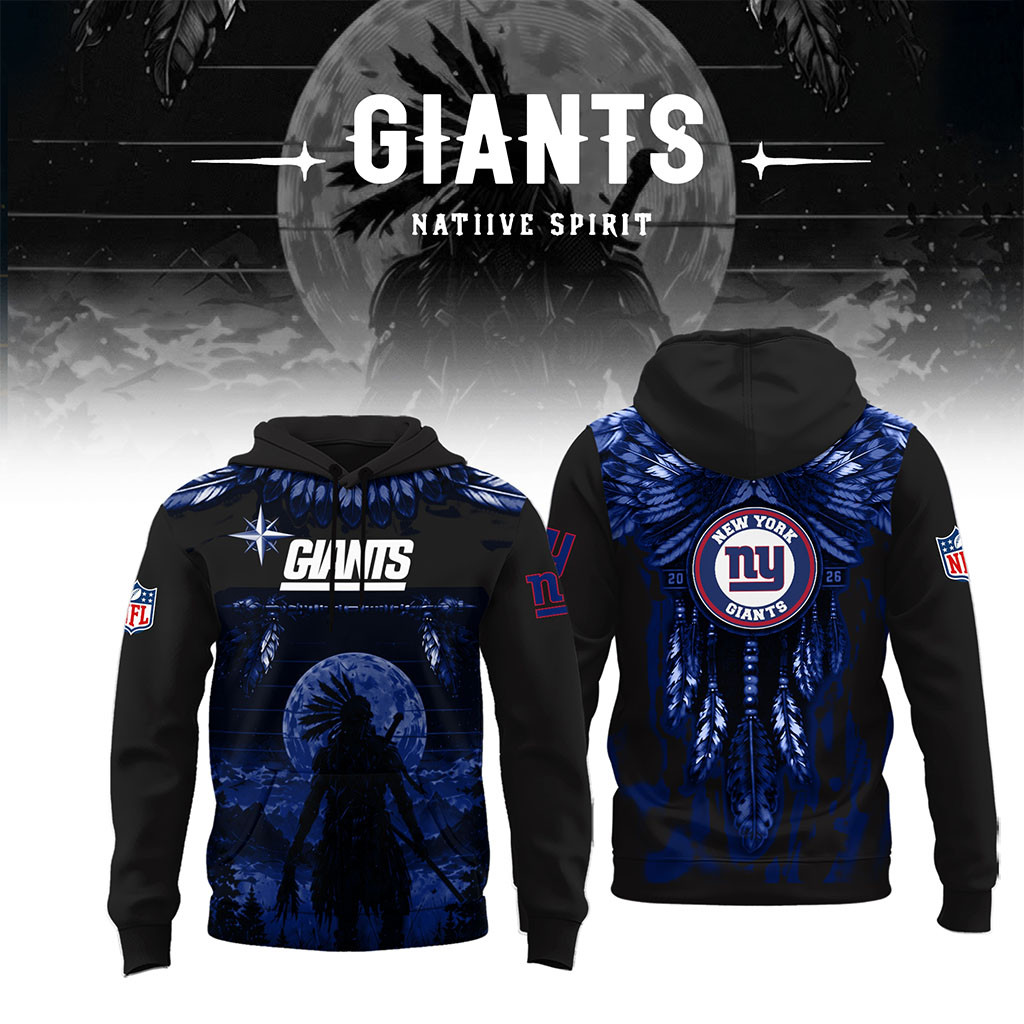 New York Giants Native Spirit Heritage Hoodie 2026 NY Giants Merch Gift For Football Lovers - Kdjoy