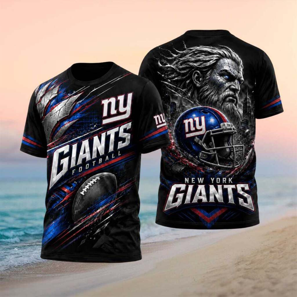 New York Giants Zeus Helmet Football Graphic Shirt NY Giants Merch Gift For Football Lovers - Kdjoy