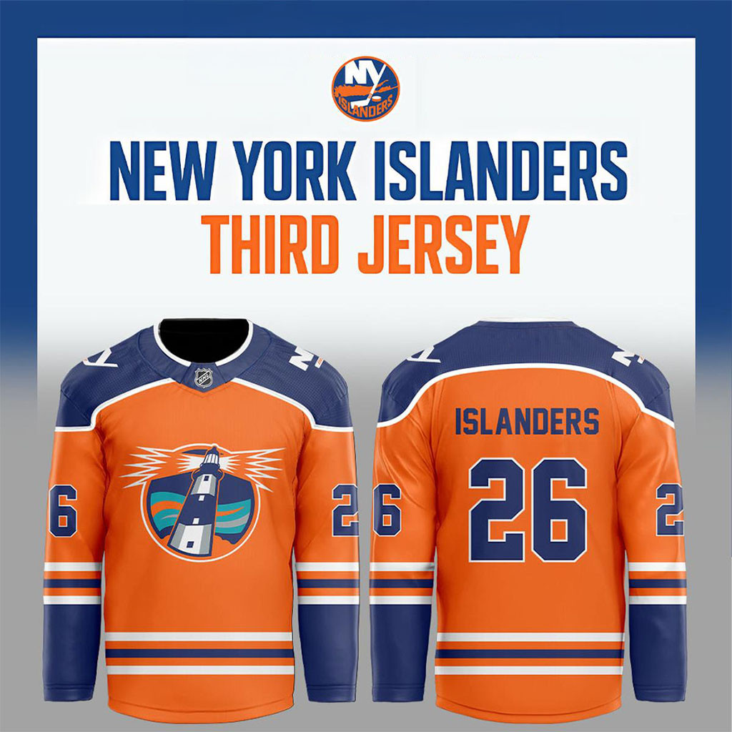 New York Islanders Third 2026 Hockey Jersey NY Islanders Merch Gift Ideas For Brothers - Kdjoy