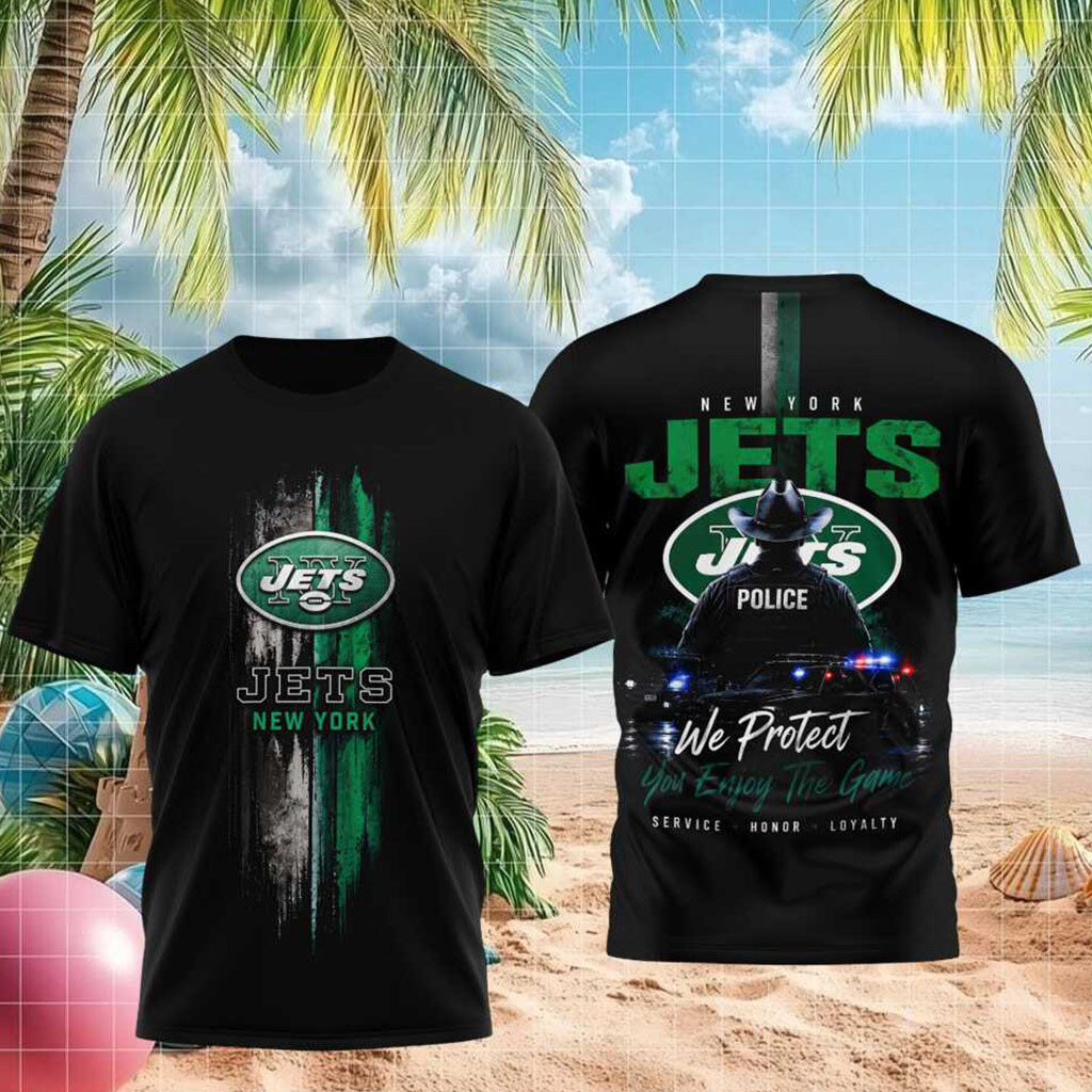 New York Jets Police We Protect You Enjoy The Game Shirt NY Jets Merch Football Fan Gifts - Kdjoy New York Jets Police We Protect You Enjoy The Game Shirt NY Jets Merch Football Fan Gifts - Kdjoy