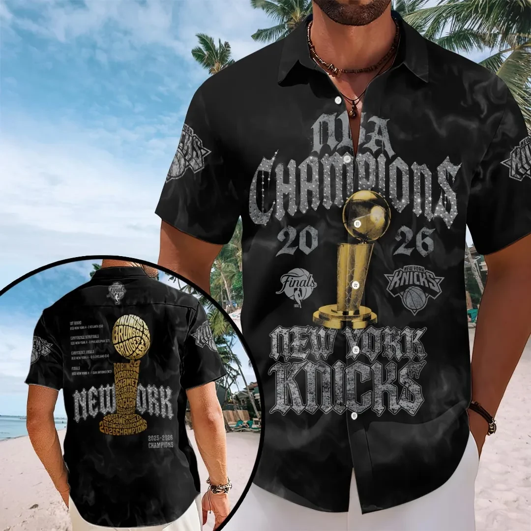New York Knicks 2026 Finals Champions Hawaiian Shirt NY Knicks Merch Basketball Fan Gifts - Kdjoy New York Knicks 2026 Finals Champions Hawaiian Shirt NY Knicks Merch Basketball Fan Gifts - Kdjoy