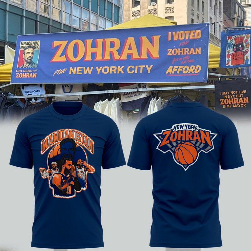 New York Knicks Merch 2026 Zohran Mamdani For New York City T-Shirt Gift For Basketball Fans - Kdjoy
