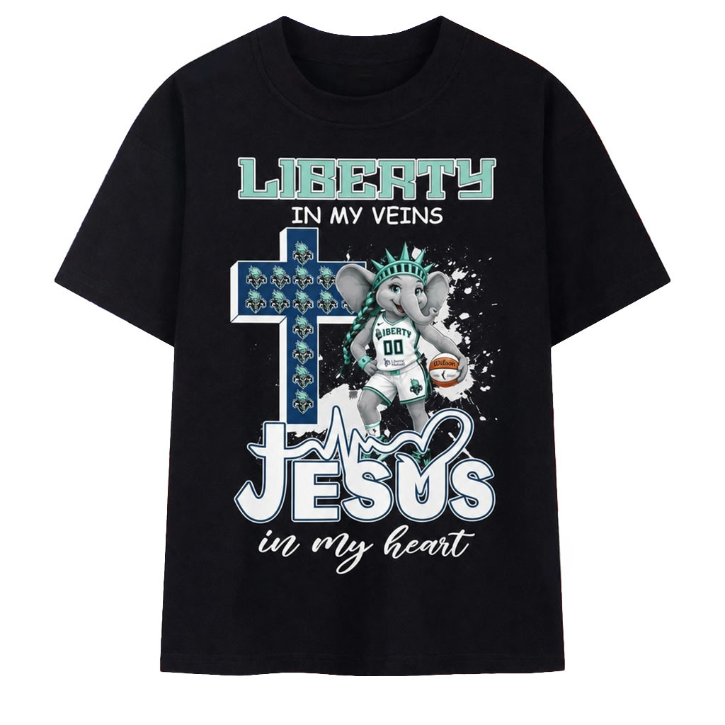 New York Liberty In My Veins Jesus In My Heart Signature 2026 T-Shirt NY Liberty Merch Fan Gear - Kdjoy New York Liberty In My Veins Jesus In My Heart Signature 2026 T-Shirt NY Liberty Merch Fan Gear - Kdjoy