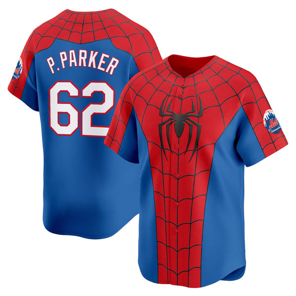 New York Mets X Spider Man Brand New Day 2026 Jersey #62 P Parker Jersey NY Mets Merch Gifts - Kdjoy