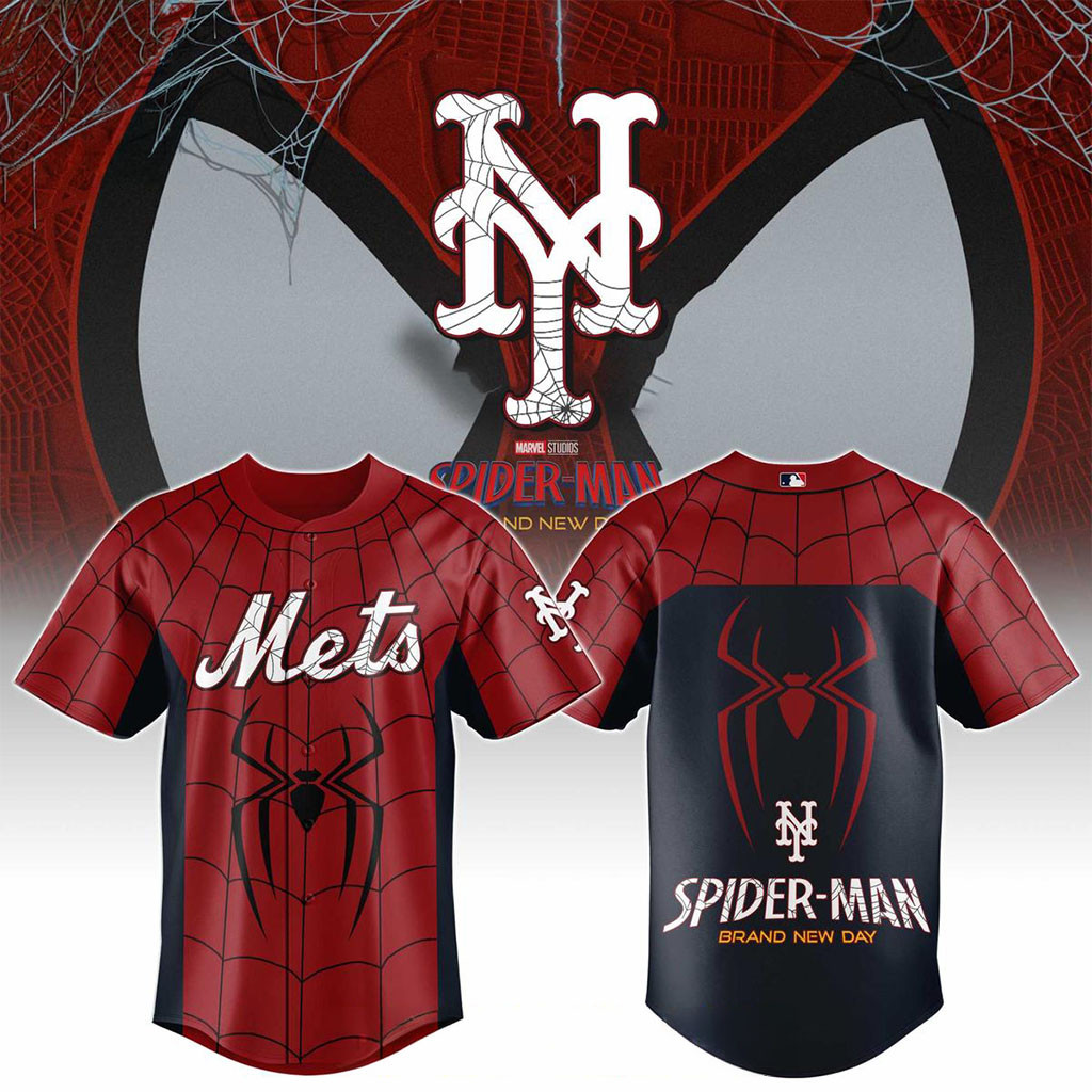 New York Mets X Spider-Man Brand New Day 2026 Theme Game Jersey NY Mets Merch Fan Gifts - Kdjoy New York Mets X Spider-Man Brand New Day 2026 Theme Game Jersey NY Mets Merch Fan Gifts - Kdjoy