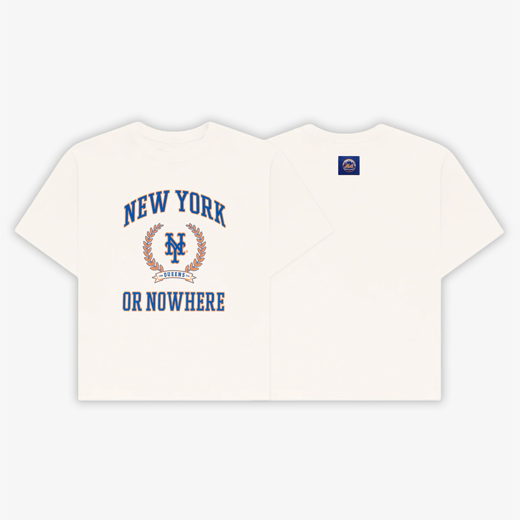 New York Or Nowhere Merch 2026 Mets University Crop T-Shirt NY Mets Merch Gift For Baseball Fan - Kdjoy New York Or Nowhere Merch 2026 Mets University Crop T-Shirt NY Mets Merch Gift For Baseball Fan - Kdjoy