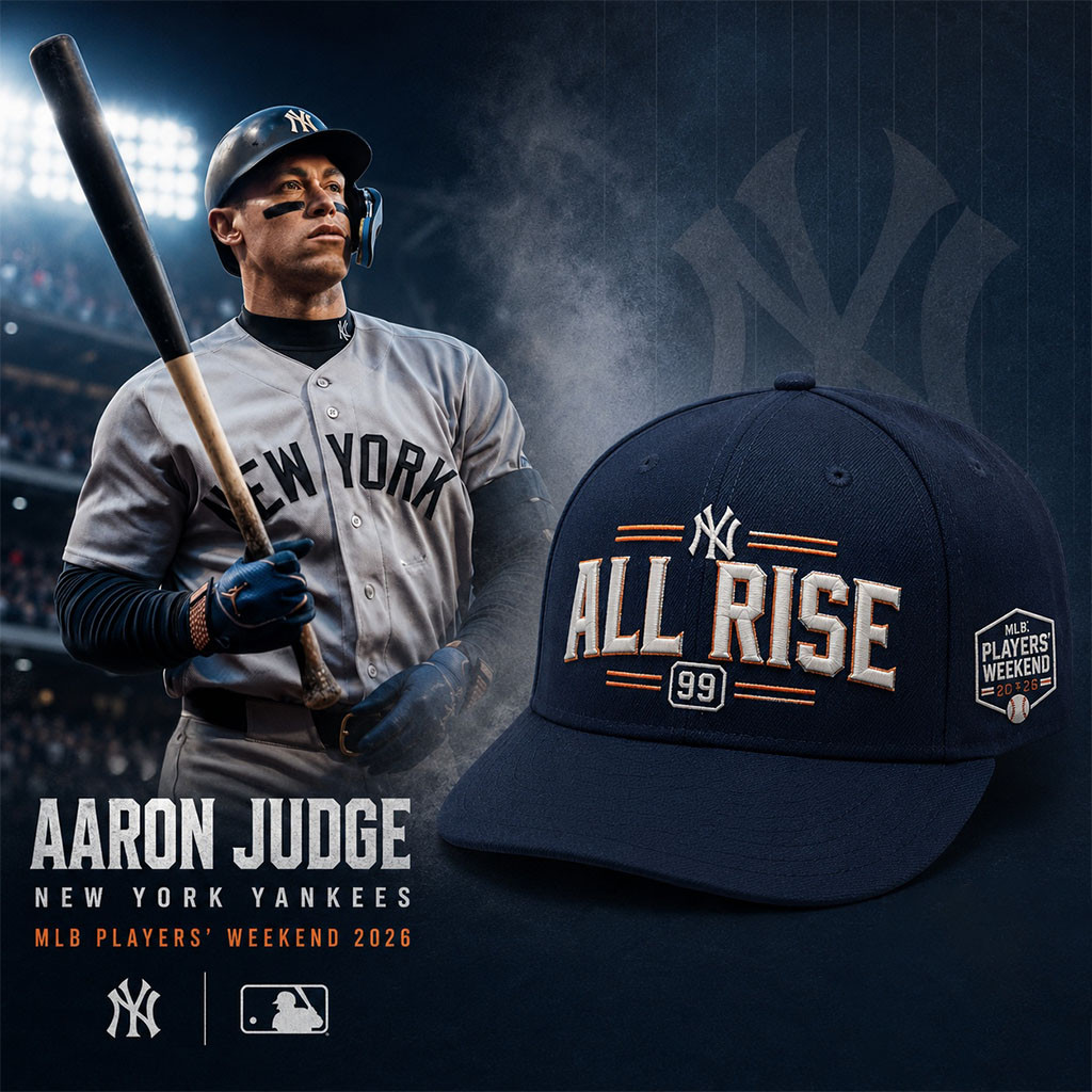 New York Yankees Aaron Judge Players Weekend 2026 Hat Embroidered NY Yankees Merch Fan Gifts - Kdjoy New York Yankees Aaron Judge Players Weekend 2026 Hat Embroidered NY Yankees Merch Fan Gifts - Kdjoy