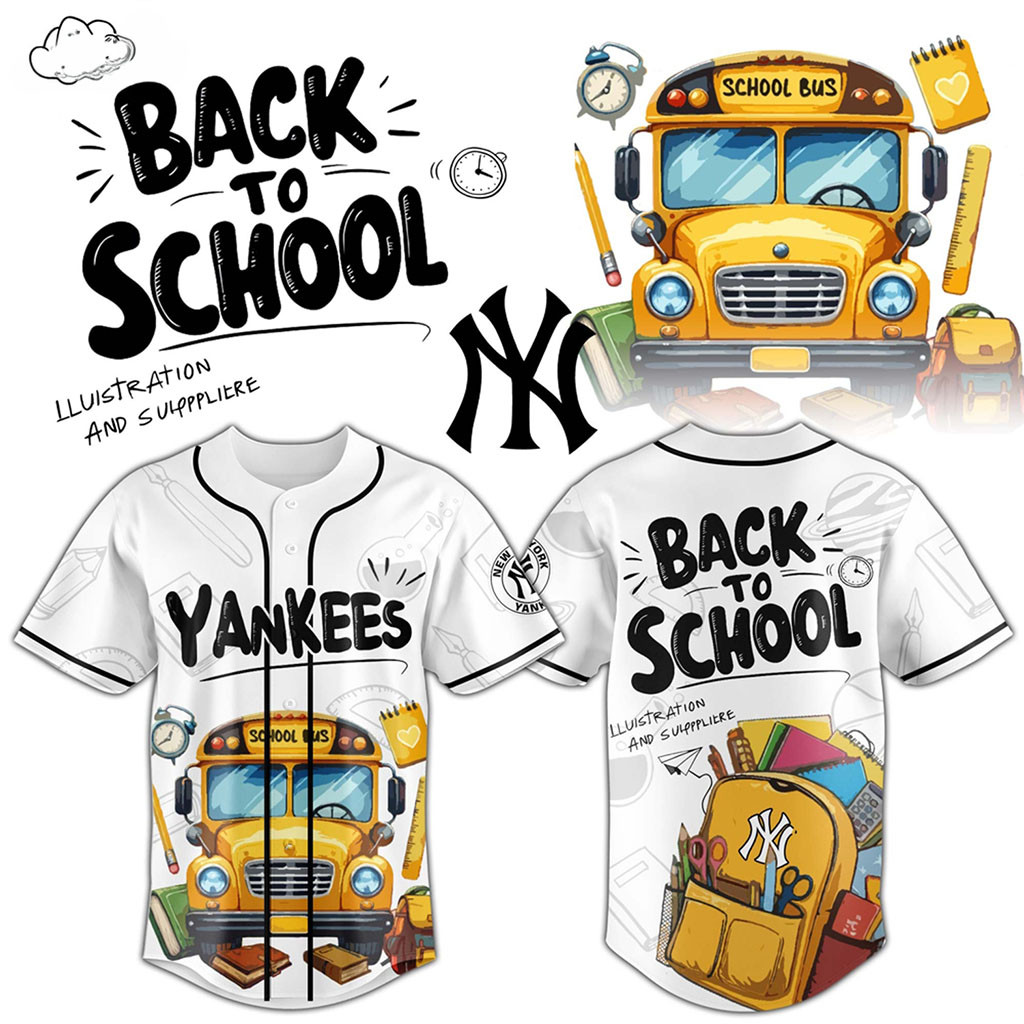 New York Yankees Back To School 2026 Baseball Jersey Teacher Student School Spirit Yankees Merch - Kdjoy