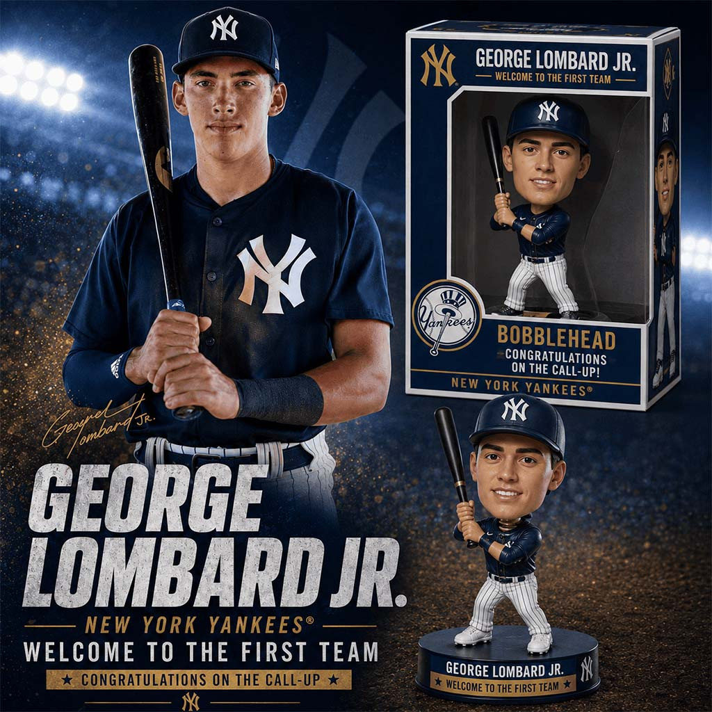 New York Yankees George Lombard Jr Welcome Funko Pop 2026 NY Yankees Merch Baseball Fan Gifts - Kdjoy
