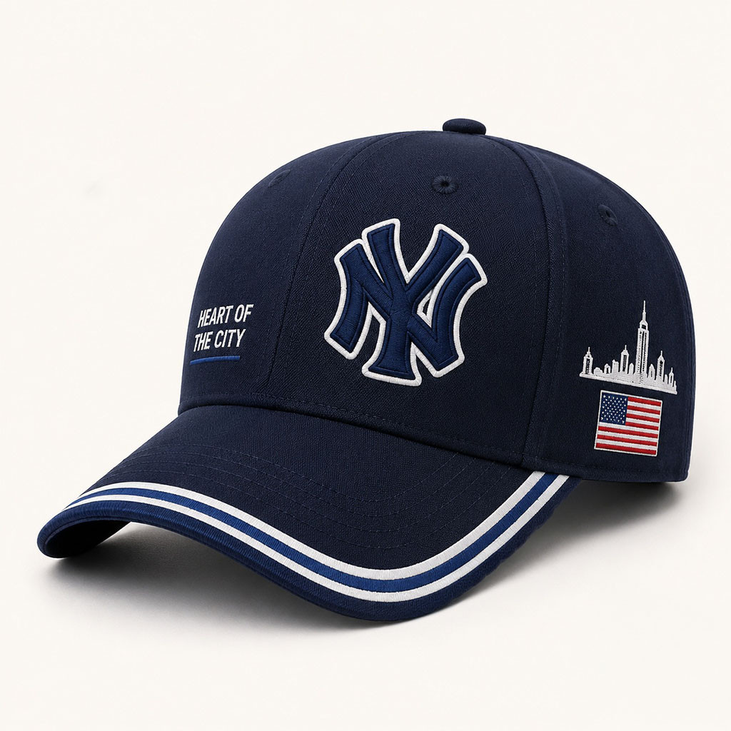 New York Yankees Jay-Z Heart Of The City Hat Embroidered NY Yankees Merch Gifts For Him - Kdjoy New York Yankees Jay-Z Heart Of The City Hat Embroidered NY Yankees Merch Gifts For Him - Kdjoy