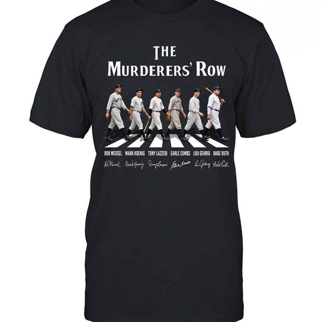 New York Yankees Merch The Murderers Row Abbey Road T-Shirt Gift For Baseball Lovers - Kdjoy