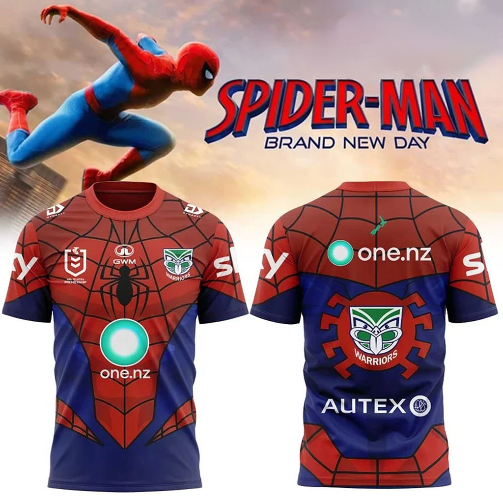 New Zealand Warriors X Spider-Man Brand New Day T-Shirt 2026 NZ Warriors Merch Gift For Brother - Kdjoy