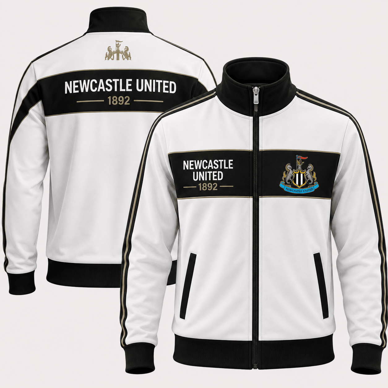 Newcastle 2026 Stand Collar Jacket Newcastle United FC Merch Gift For Husband - Kdjoy